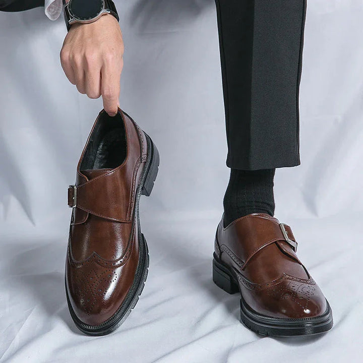 Stiefeletten mit Schnallenriemen für Herren