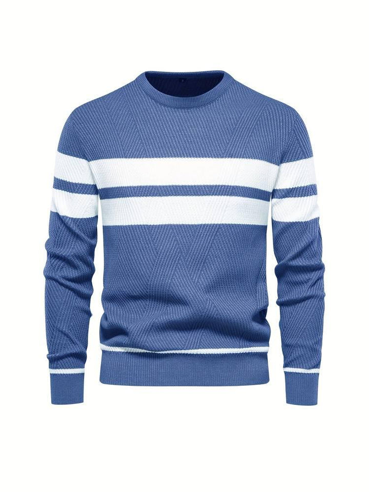 Herren-Strickpullover mit Streifen