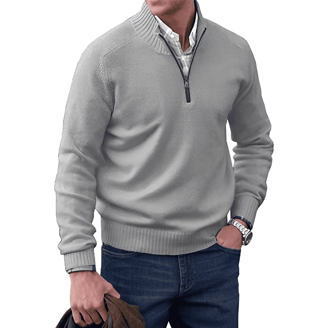 Halb-Zip Strickpullover für Herren