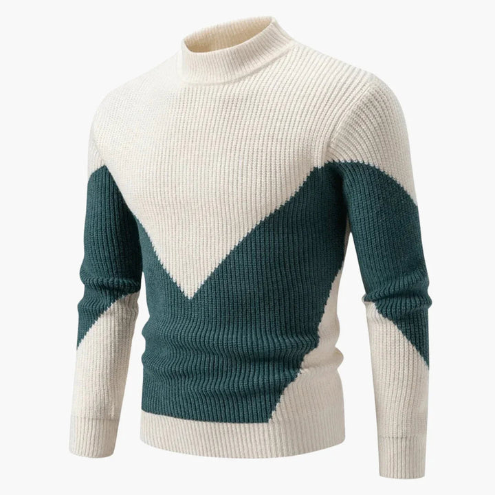 Strukturiertes Strickpullover für Herren