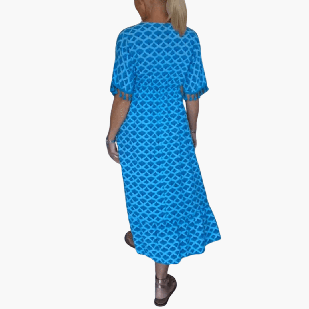 Damen Sommerkleid – V-Ausschnitt Lässiges Freizeitkleid