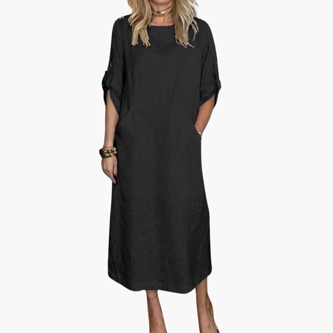 Bequemes Damen Sommerkleid mit Taschen - Perfekt für den Alltag