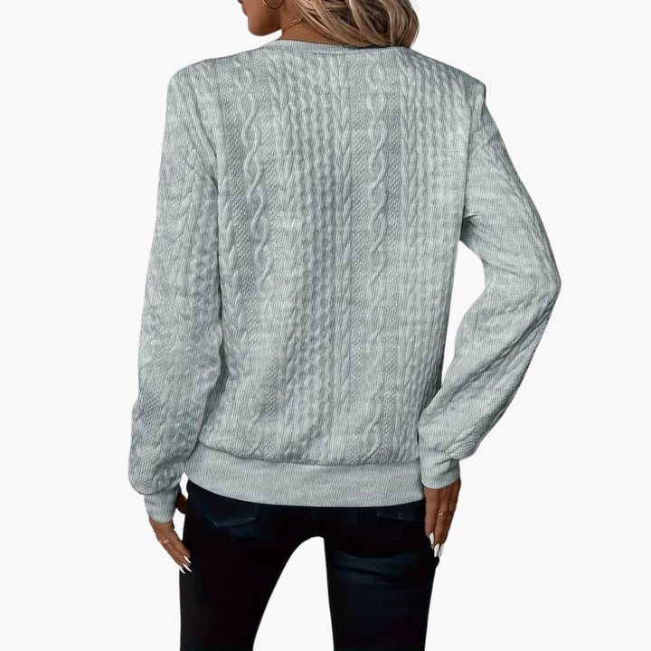 Strickpullover für Damen – Moderner Pullover mit Reißverschluss