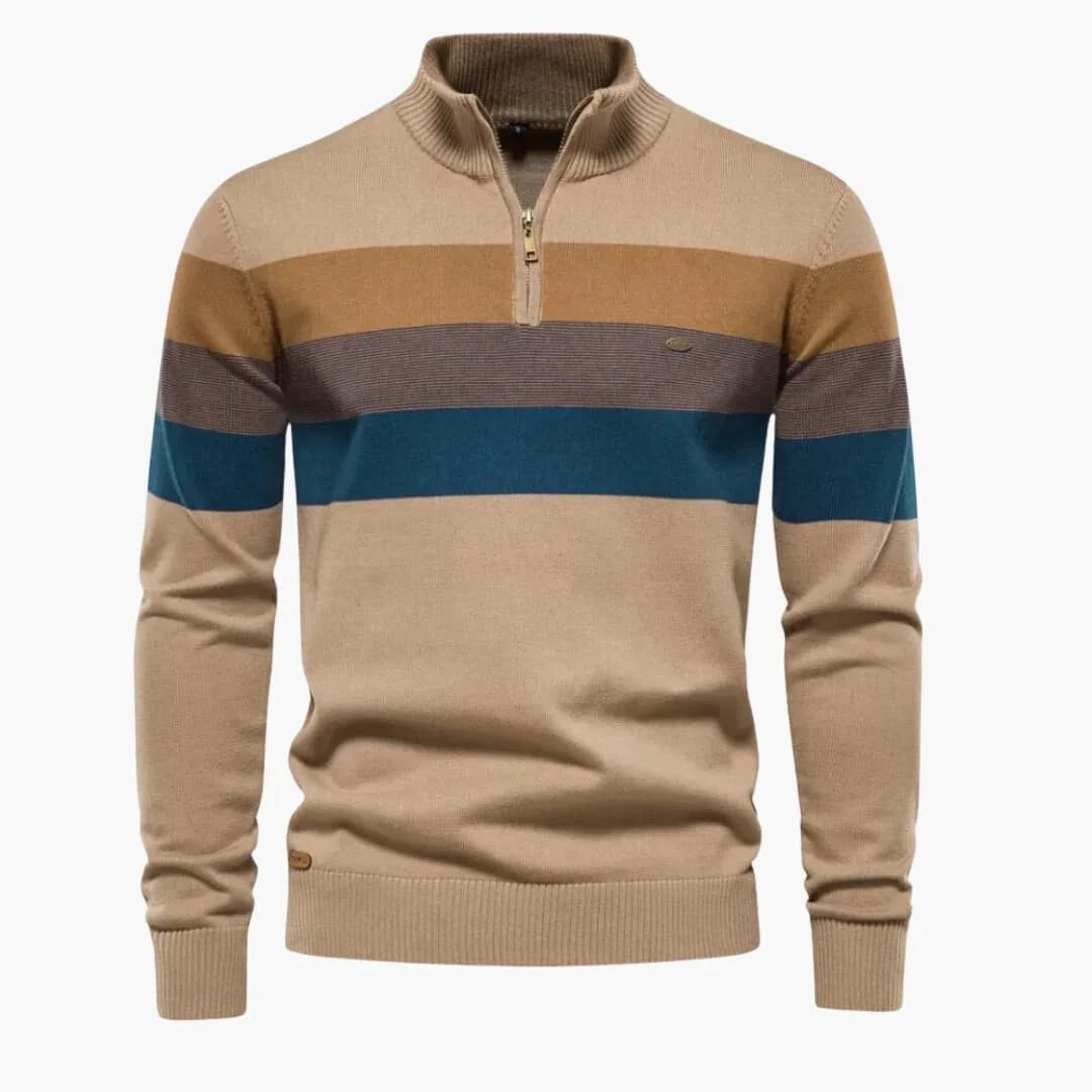Viertelreißverschluss Pullover für Herren