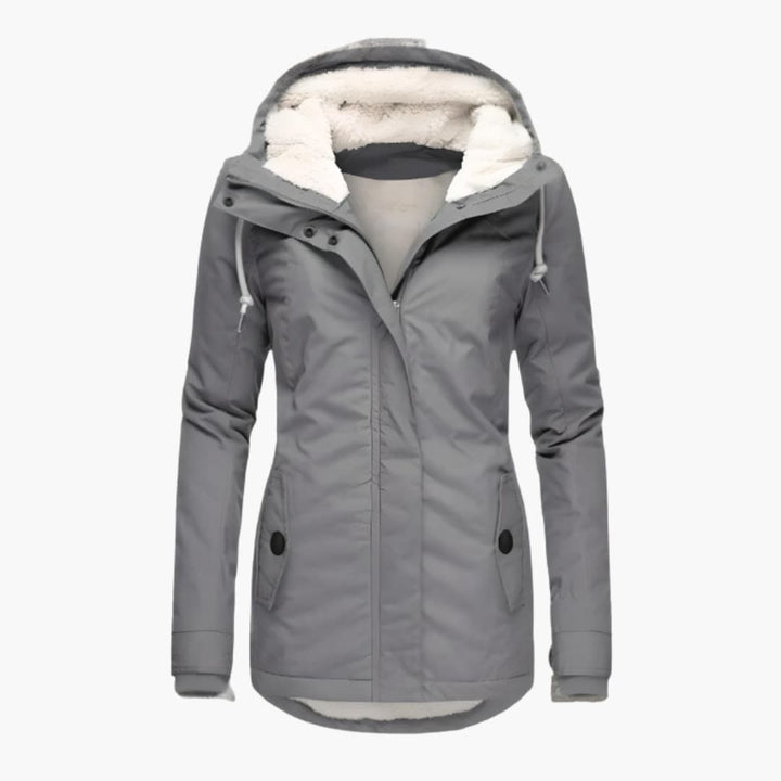 Gefütterte Winterjacke mit Kapuze für Herren
