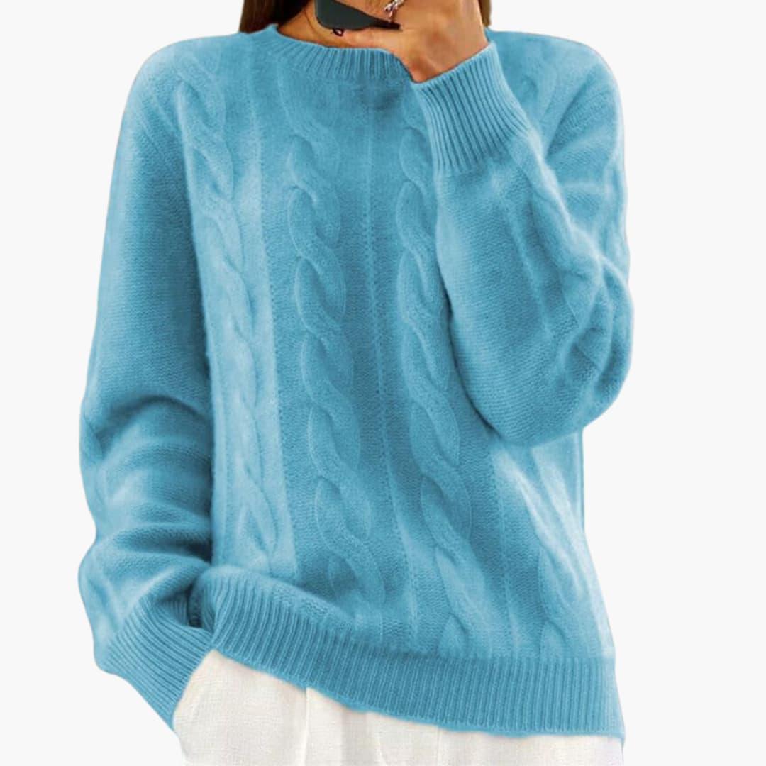 Bequemer lockerer Strickpullover für Frauen – stilvoll & bequem