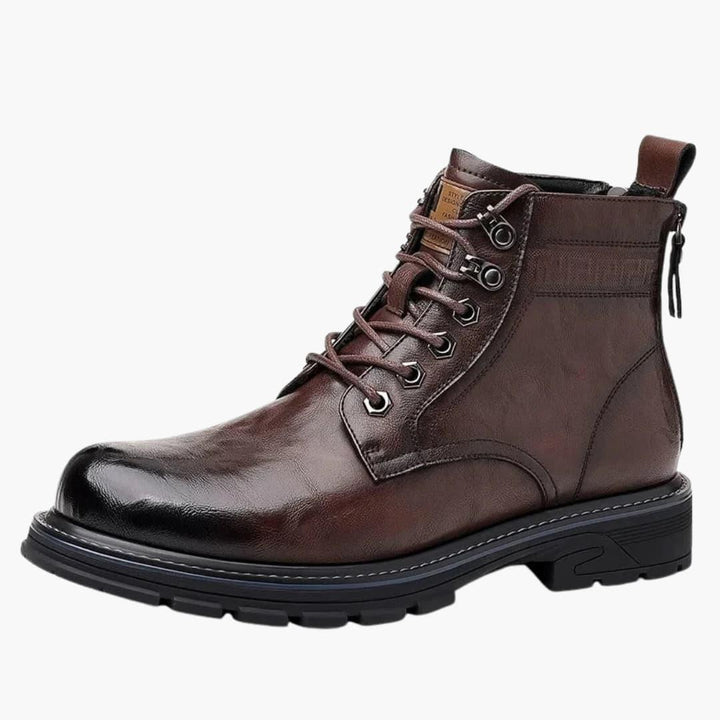 Schnürstiefel mit Reißverschluss für Herren