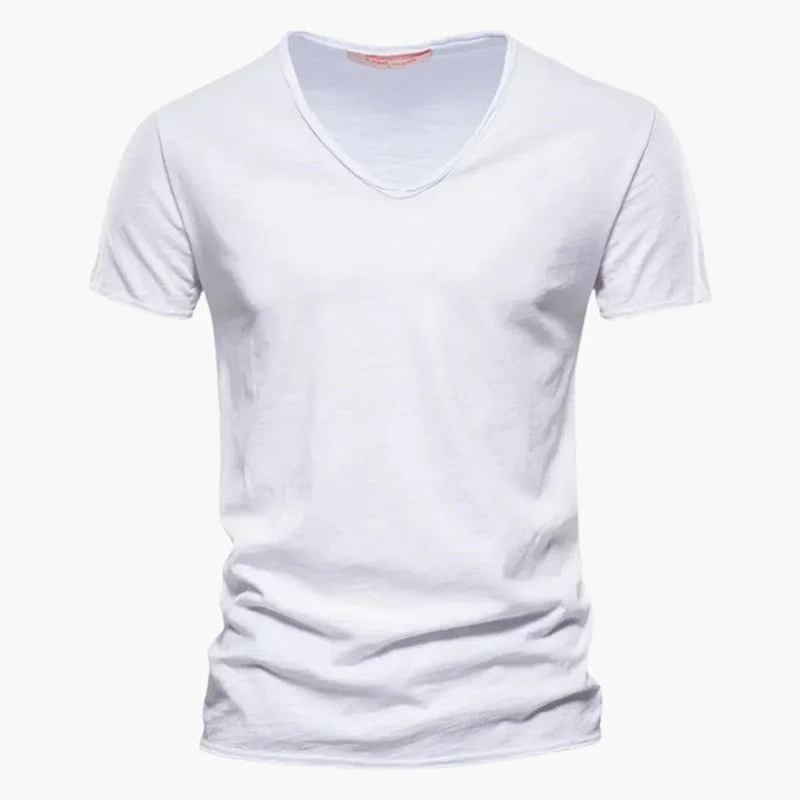 V-Ausschnitt Slim Fit T-Shirt für Herren