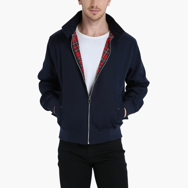 Rippbündchen Harrington Jacke für Herren