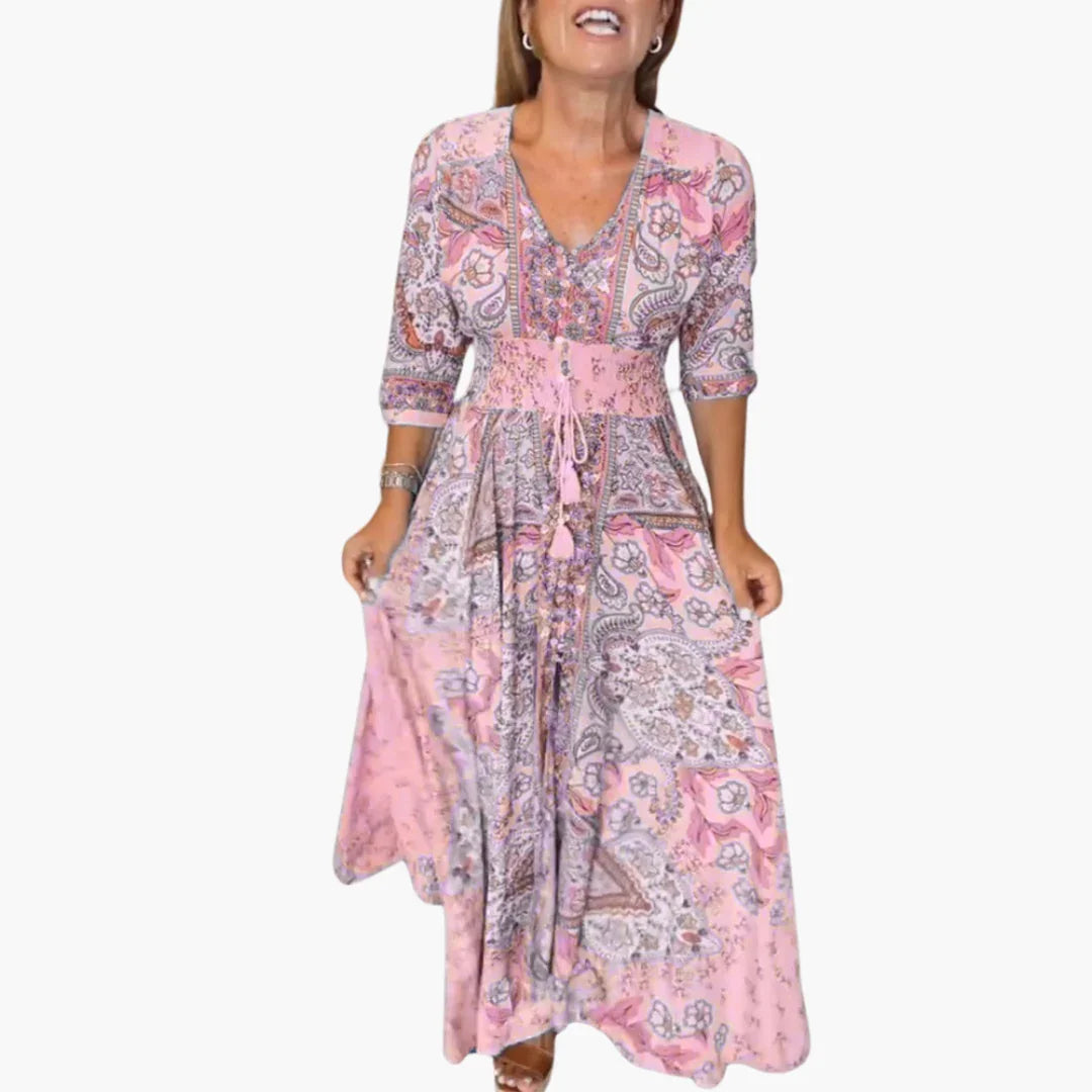 Boho Pattern Maxi Kleid für Damen