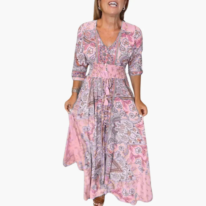 Boho Pattern Maxi Kleid für Damen