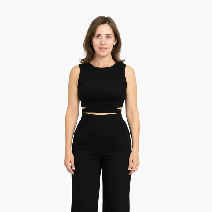Crop Top Hosen Set für Damen