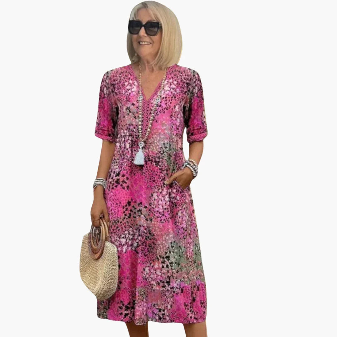 Florales Freizeitkleid für Damen
