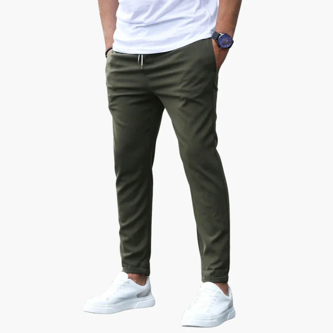 Elastische Stoffhose für Herren