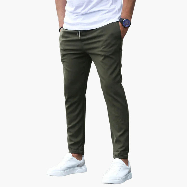 Elastische Stoffhose für Herren