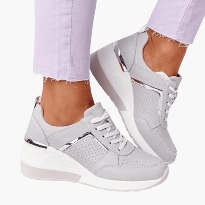 Damen Wedge Sneaker mit Plateau – Trendige Sportschuhe