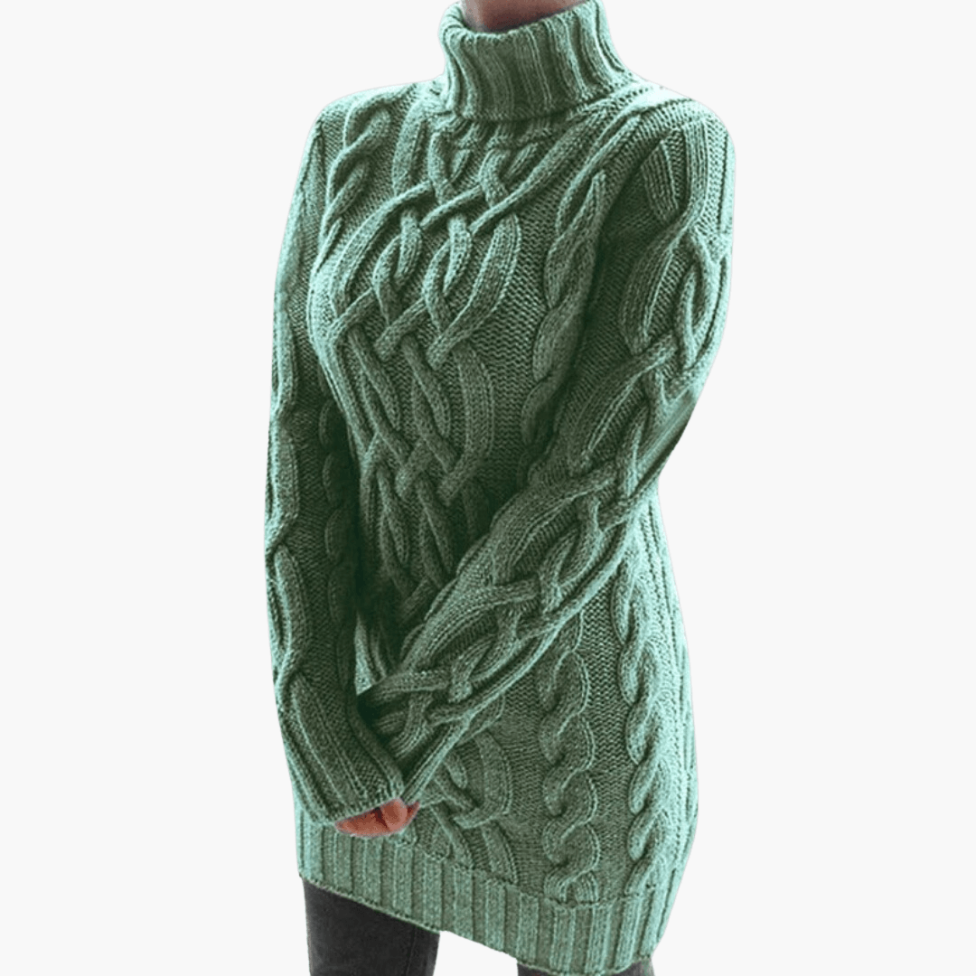 Rollkragen-Strickpullover für Damen – Elegantes, weiches Oberteil