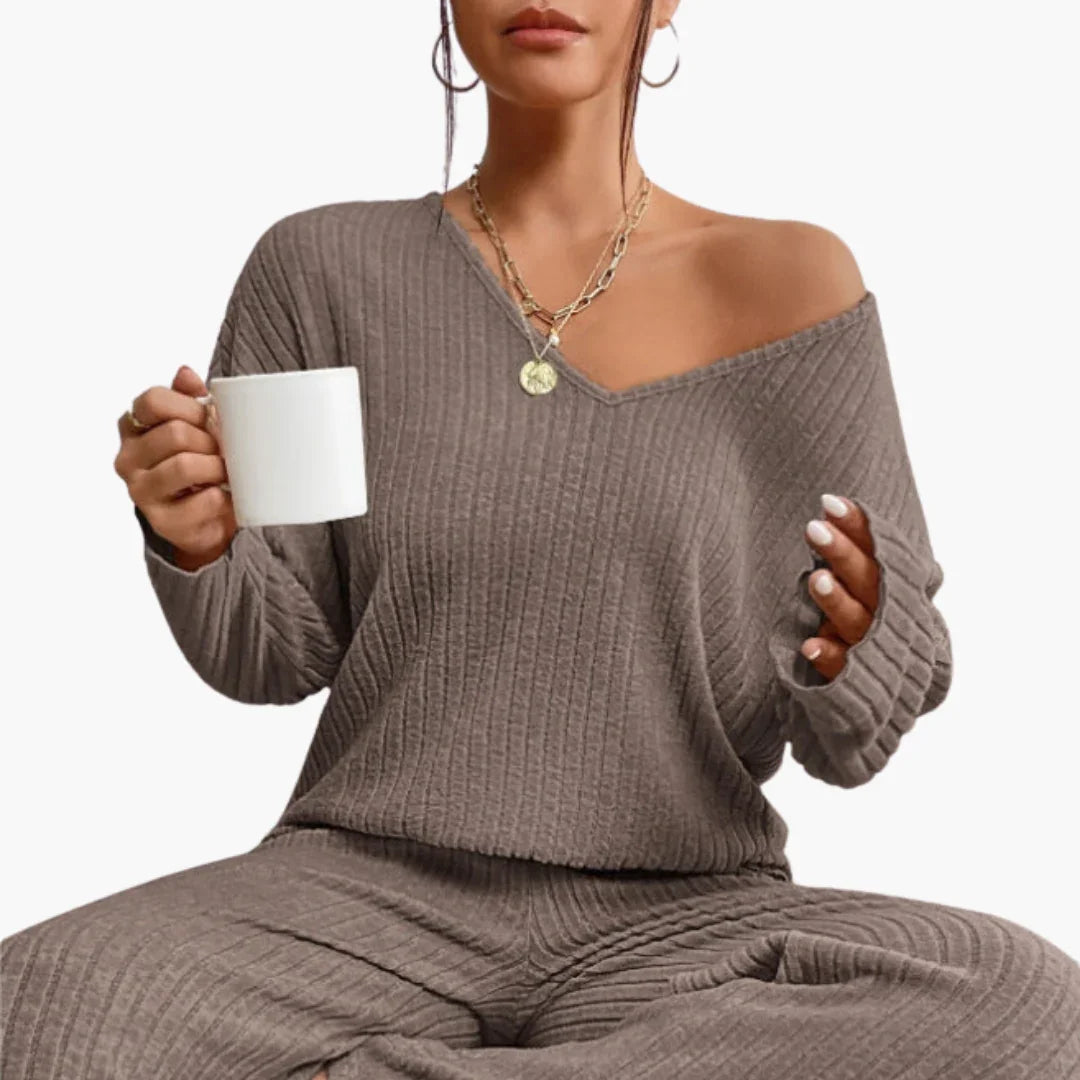 Zweiteiliges Strickset für Damen