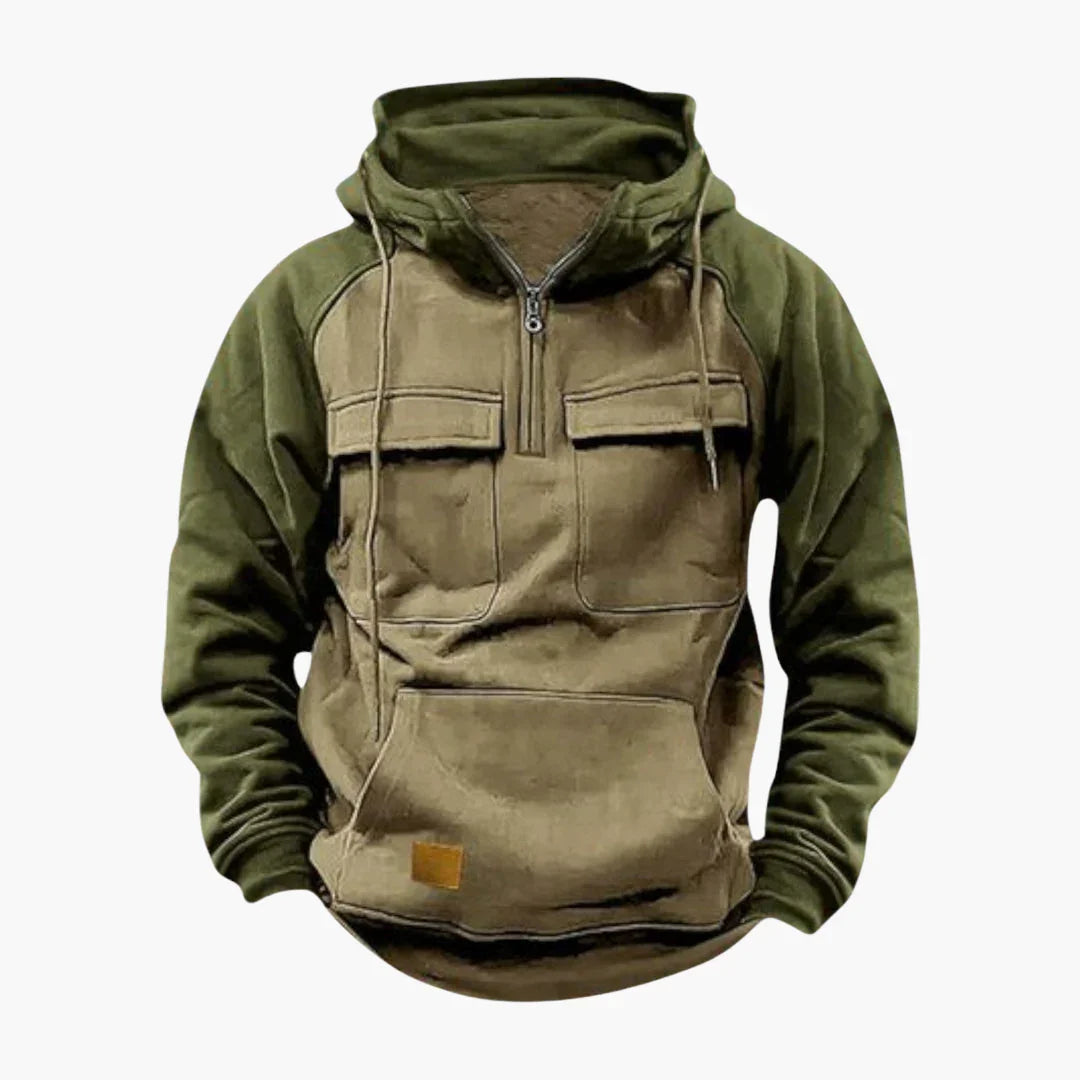 Halb-Zip Kapuzenpullover für Herren
