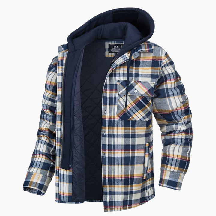 Kariertes Flanelljacke für Herren