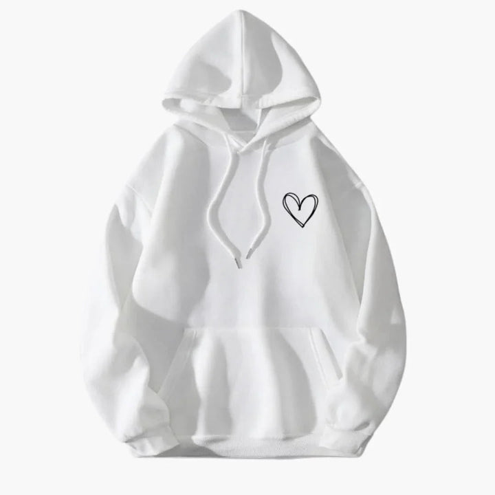 Kapuzensweatshirt mit Kängurutasche für Damen