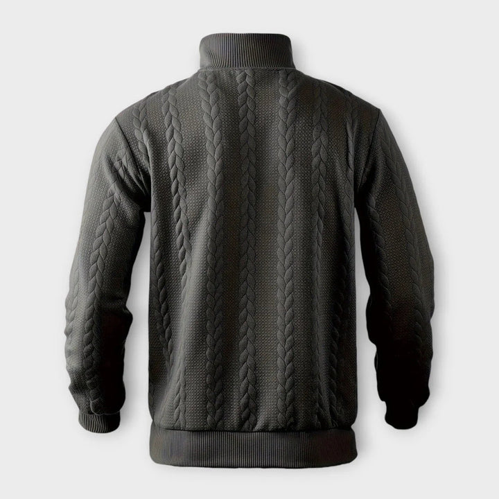 Vintage Halb-Zip Pullover für Herren