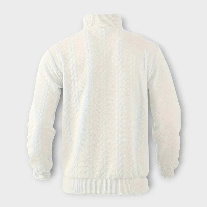 Vintage Halb-Zip Pullover für Herren