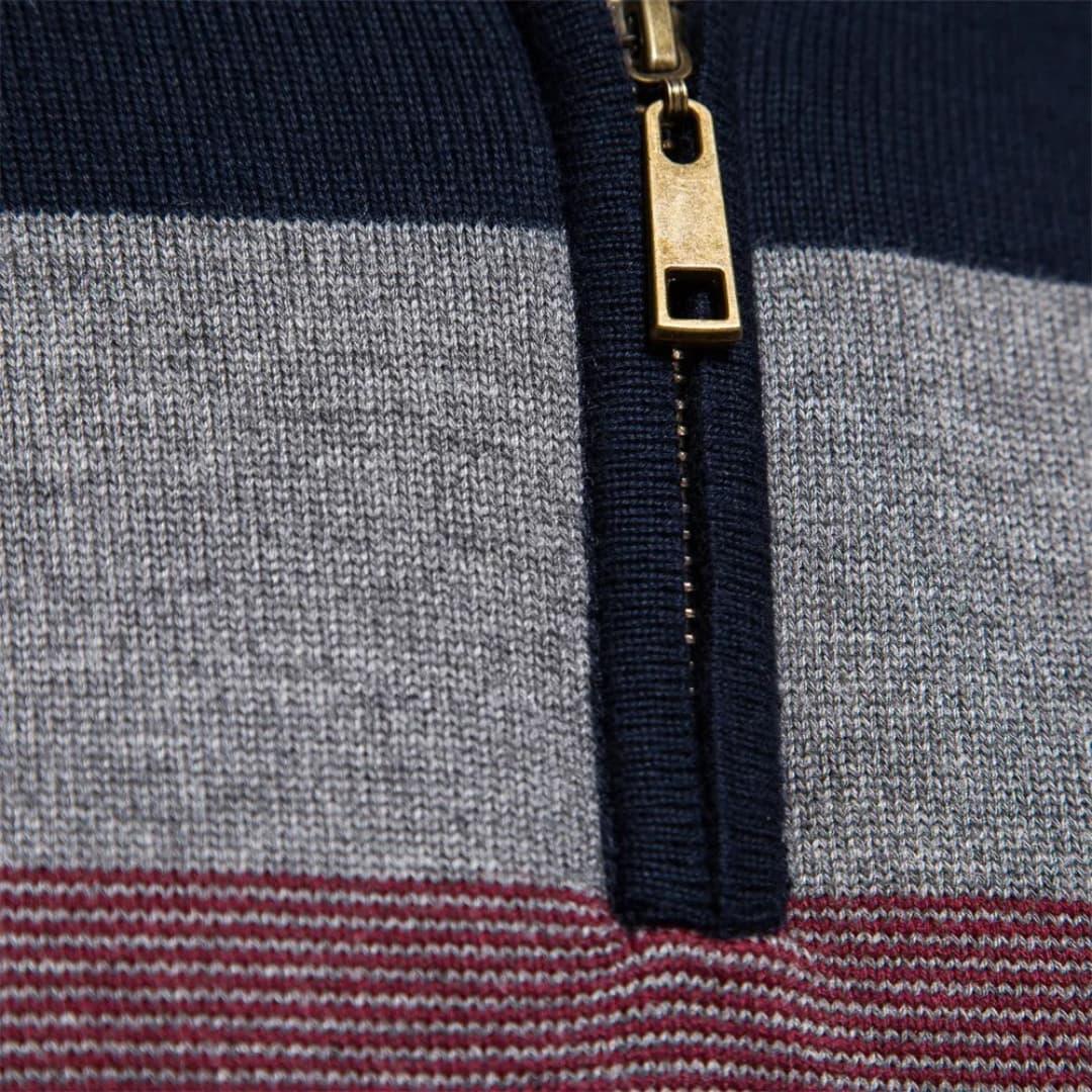 Viertelreißverschluss Pullover für Herren