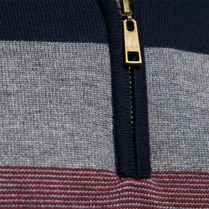 Viertelreißverschluss Pullover für Herren