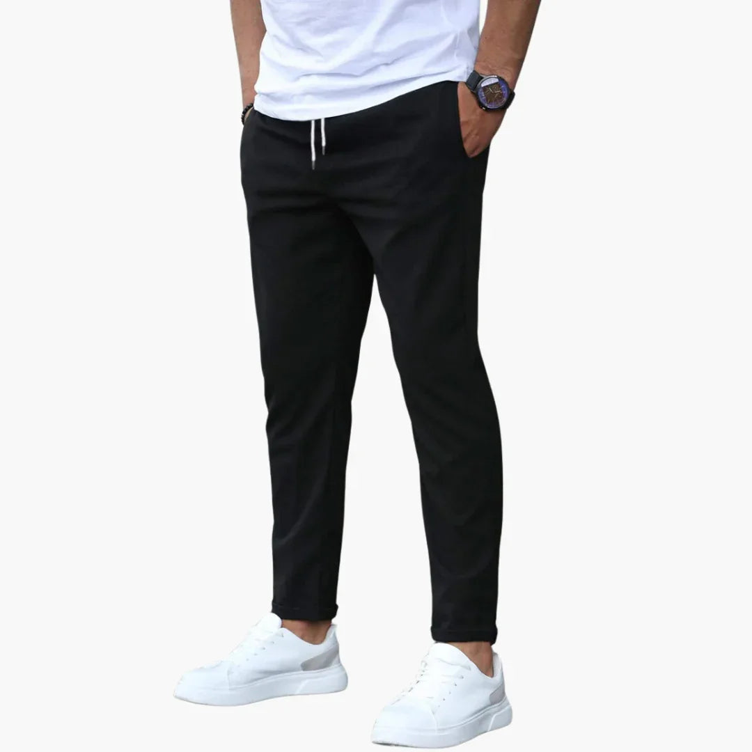 Elastische Stoffhose für Herren