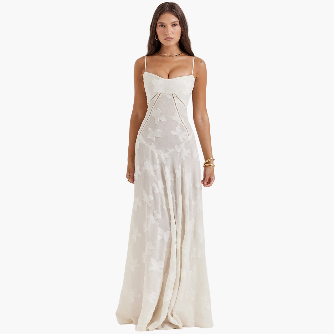 Spitzenkleid im Vintage-Stil für Damen – lang & elegant