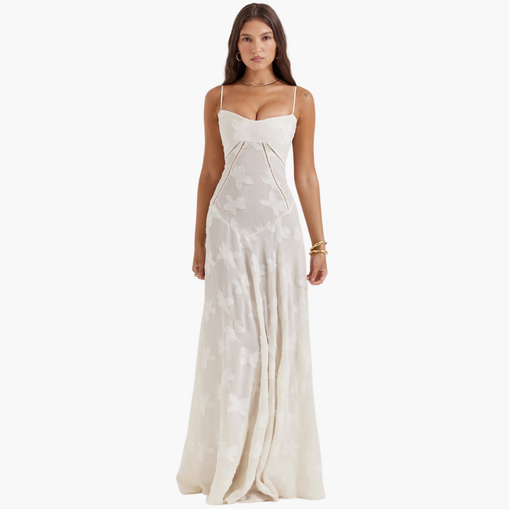 Spitzenkleid im Vintage-Stil für Damen – lang & elegant