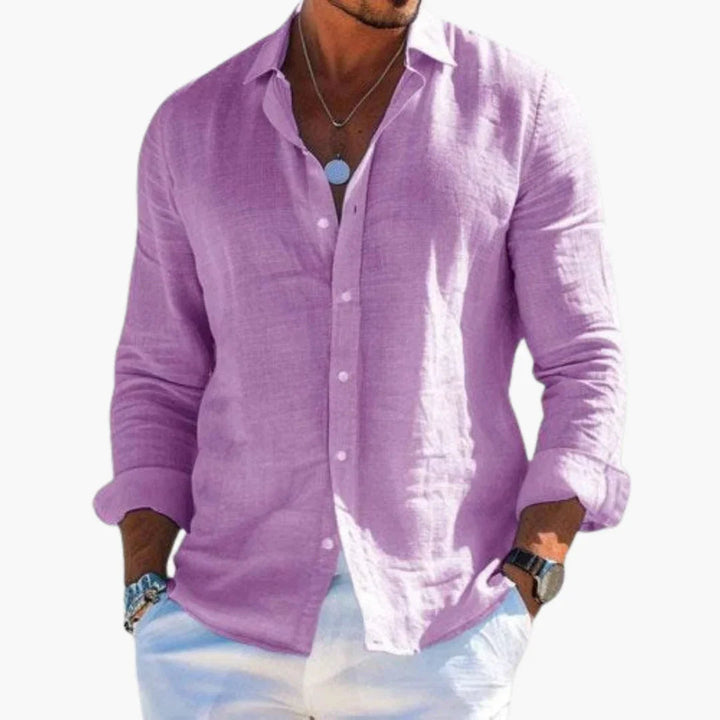 Slim Fit Langarmhemd für Herren