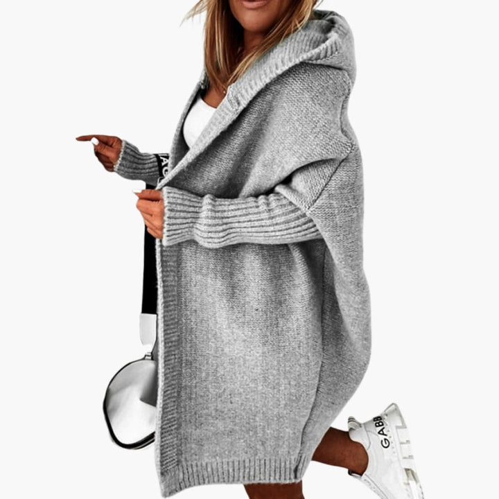 Strick Cardigan mit Kapuze für Damen