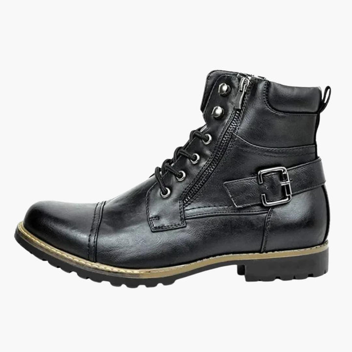 Schnür Stiefel mit Reißverschluss für Herren