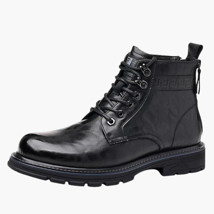 Schnürstiefel mit Reißverschluss für Herren