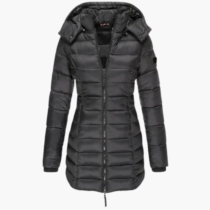 Daunenjacke mit Stehkragen für Damen