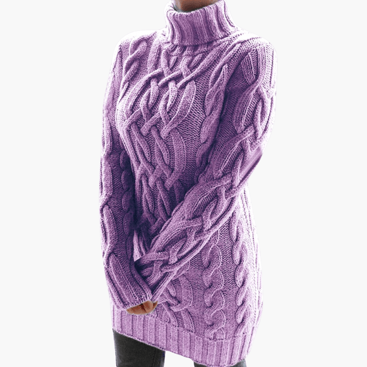 Rollkragen-Strickpullover für Damen – Elegantes, weiches Oberteil
