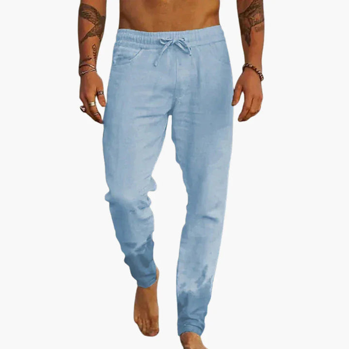 Strukturierte Sommerhose mit Bund für Herren