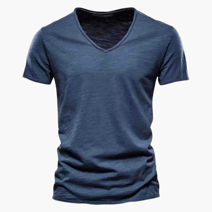 V-Ausschnitt Slim Fit T-Shirt für Herren