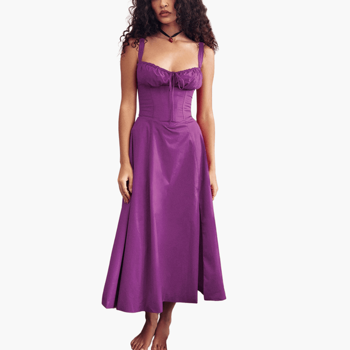 Korsettkleid für Damen mit - Rüschen & fließendem Rock