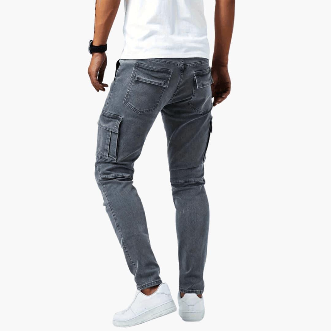 Stretch-Cargo-Jeans mit flexibler Passform für Herren
