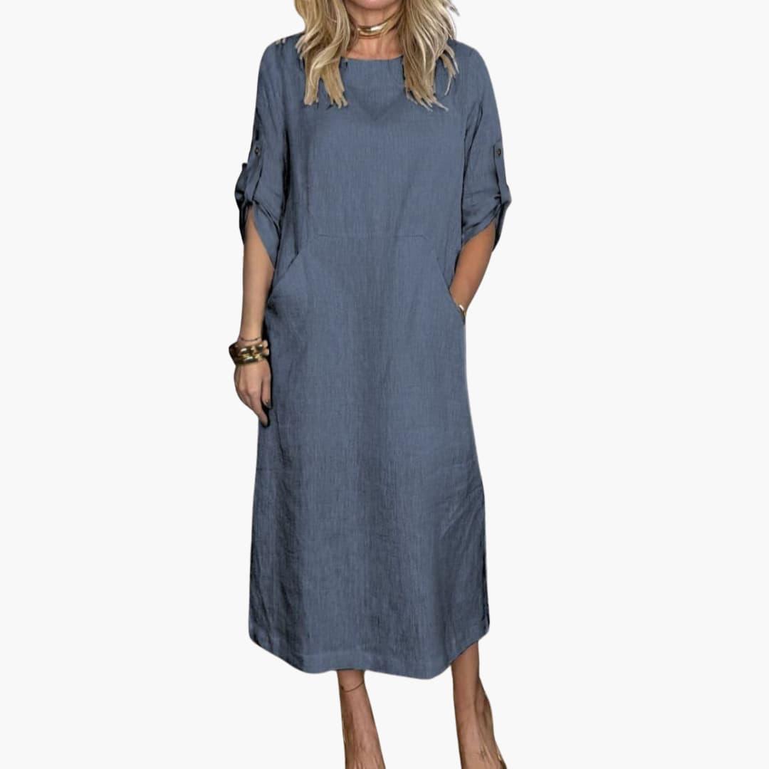Bequemes Damen Sommerkleid mit Taschen - Perfekt für den Alltag