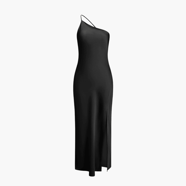 Satin Slip Kleid Damen mit Schlitz – Elegantes Abendkleid