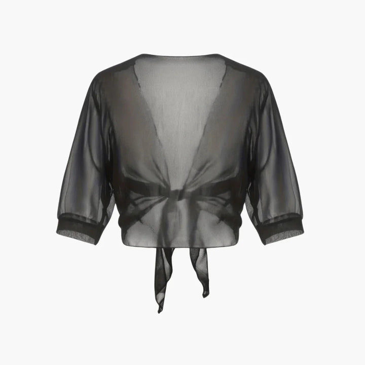 Offene Bluse mit langen Ärmeln für Damen