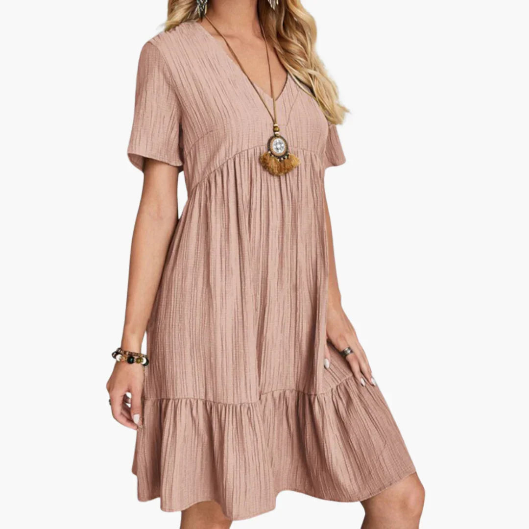 Fließendes Midi Kleid für Damen