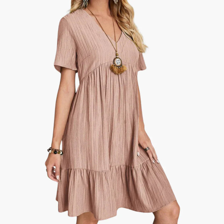 Fließendes Midi Kleid für Damen