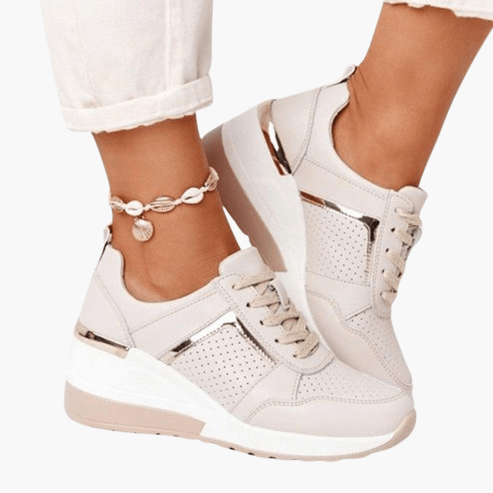 Damen Wedge Sneaker mit Plateau – Trendige Sportschuhe