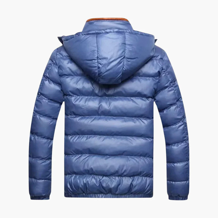 Herren-Daunenjacke mit Glanzeffekt