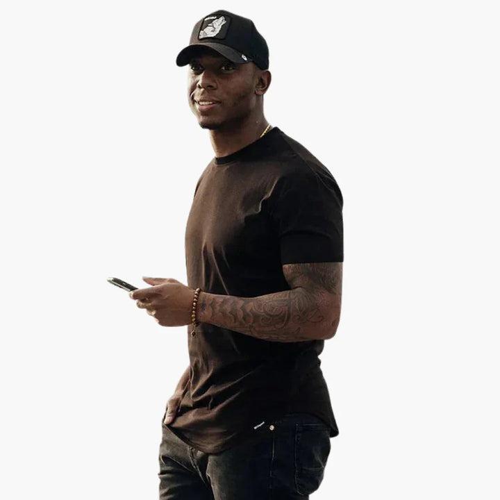 Slim Fit T-Shirt mit Saum für Herren